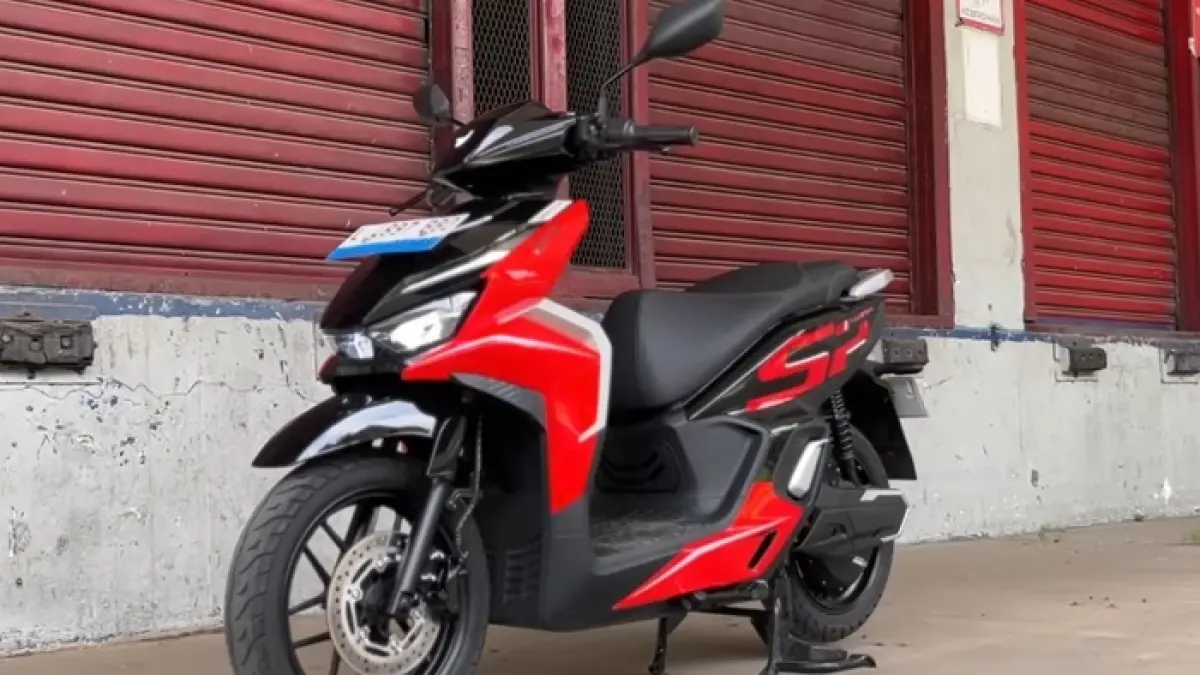 Harga Indomobil Sprinto Indonesia 2026 terungkap, motor listrik fitur lengkap, desain mirip skutik Jepang, performa kencang. (SC YOUTUBE)