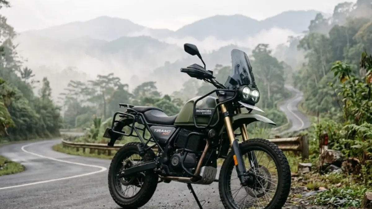 Indomobil E-Motor Tirano viral dengan desain gagah, tapi punya kekurangan di fitur, kenyamanan, dan efisiensi baterai. Ilustrasi Gemini AI