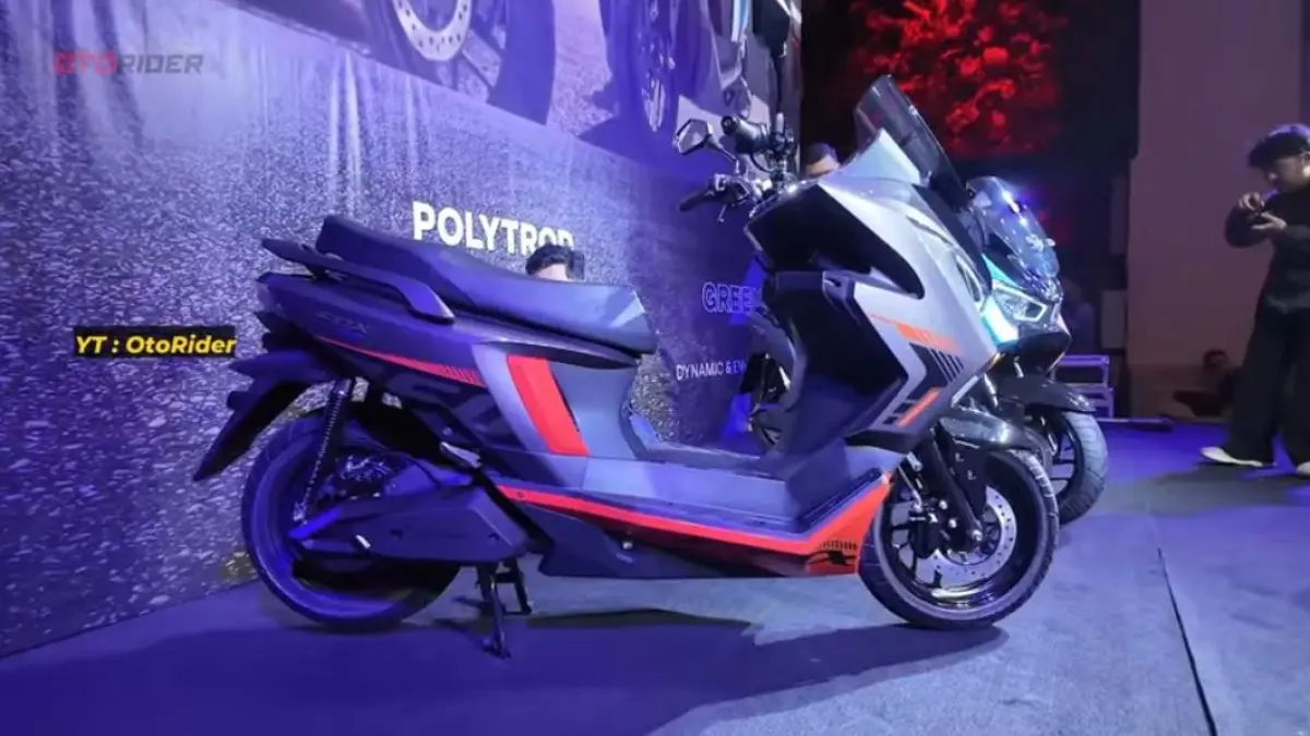 Review Polytron Fox 350, motor listrik 15 jutaan dengan jarak 130 km dan skema sewa baterai seumur hidup.
(Screenhsot Youtube)
