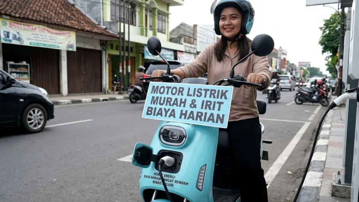 Motor listrik murah irit biaya harian 2026, hemat listrik, jarak jauh, cocok untuk aktivitas harian.