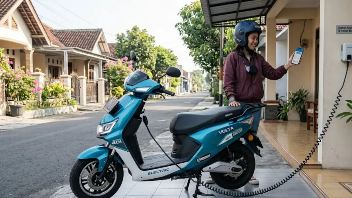 Motor listrik murah untuk harian 2026, hemat biaya, nyaman dipakai tiap hari, cocok untuk kerja dan sekolah. (GEMINI AI)