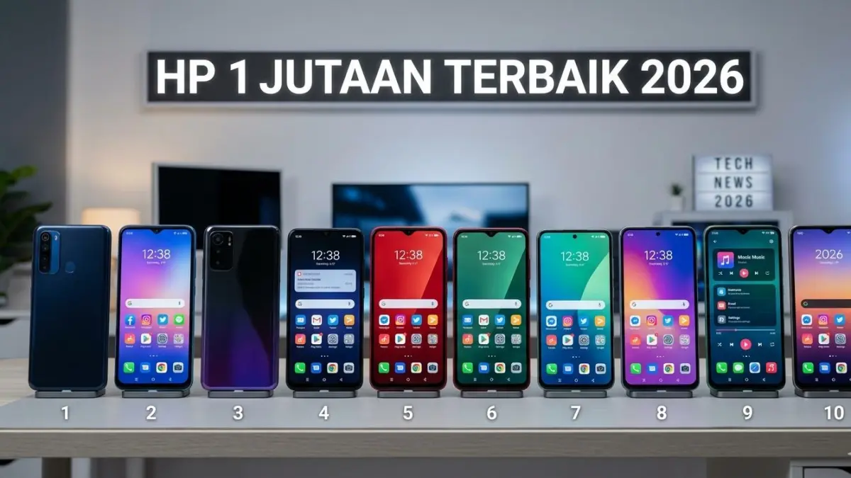 10 HP 1 jutaan terbaik April 2026 dengan spek kencang, layar 120Hz, baterai jumbo, dan AMOLED murah, pilihan paling worth it!
