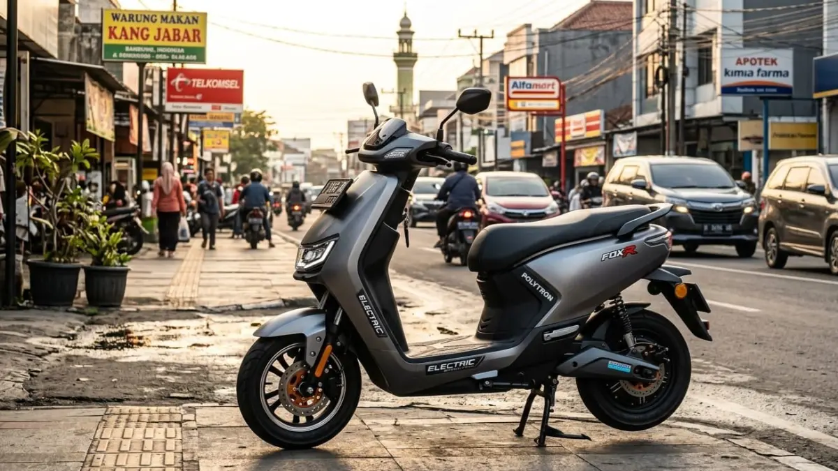 Polytron Fox 350 hadir dengan fitur canggih dan jarak tempuh 130 km, motor listrik Rp15 jutaan ini jadi incaran, tapi ada kekurangan!