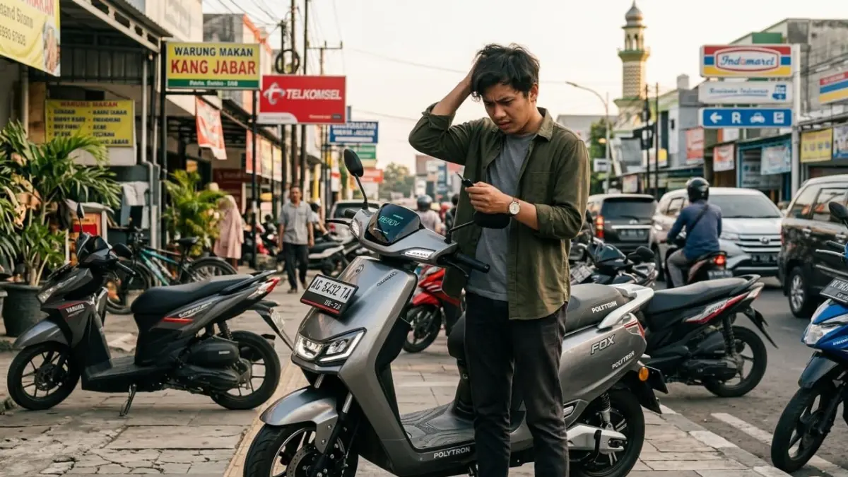 Polytron Fox Air hadir dengan fitur GPS, anti maling, dan aplikasi pintar. Motor listrik Rp14 jutaan ini bikin kaget pengguna!