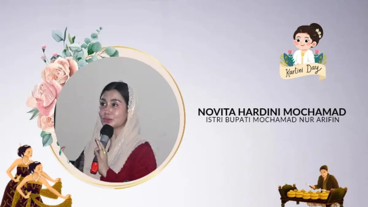 TOKOH PEREMPUAN: Istri Bupati  Mochamad Nur Arifin, Novita Hardini Mochamad, saat jadi pembicara di TGC Women Summit 2026, Sabtu (18/4). 
(PROKOPIM UNTUK RADAR TRENGGALEK)