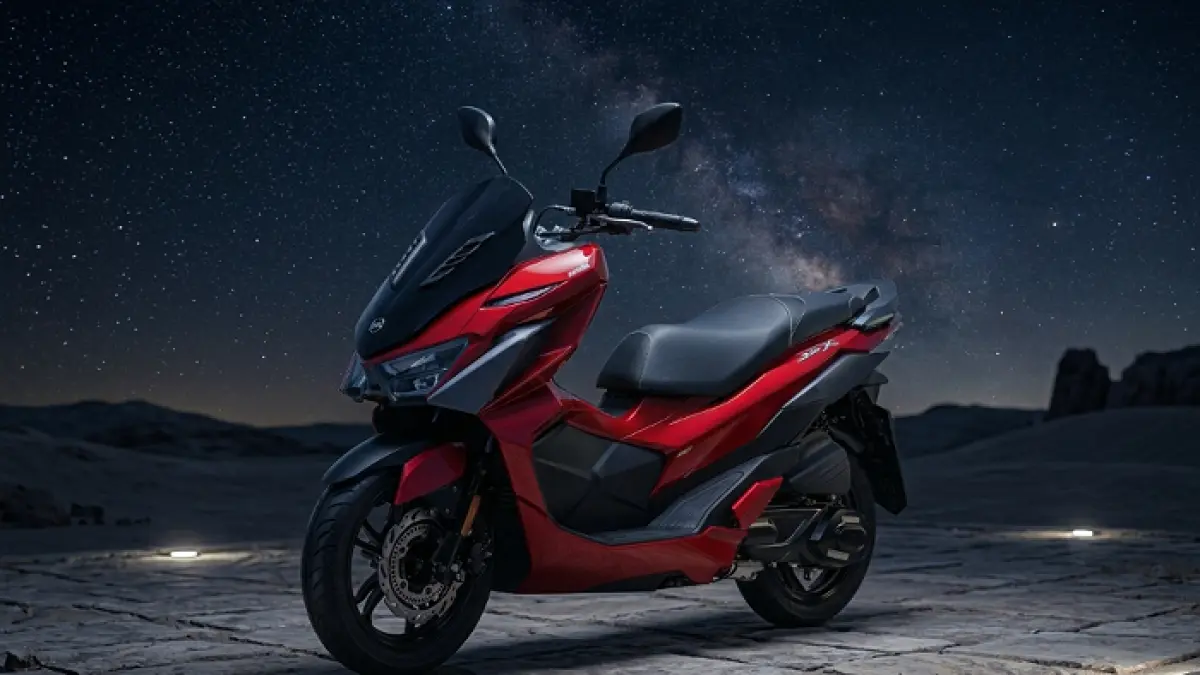 Polytron Fox 350 resmi meluncur Indonesia 2026, motor listrik 15 juta, jarak 130 km, fitur lengkap dan performa kuat (AI IMAGE)