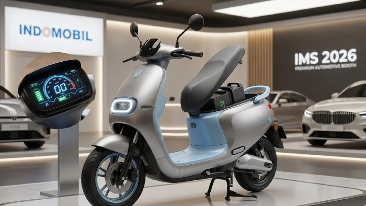 IMS 2026 ramai promo motor listrik, dari CTI Rp15 juta hingga lucky dip Rp1 juta yang bikin pengunjung heboh. Ilustrasi Gemini AI