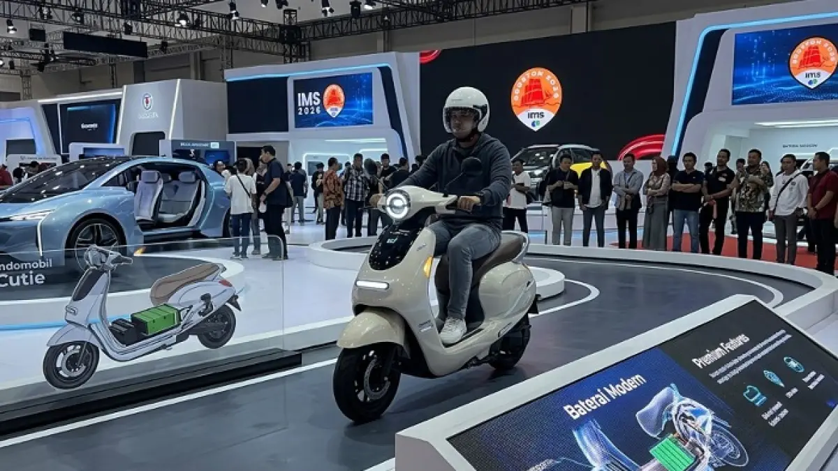 Motor listrik Indomobil Cutie resmi meluncur di IMS 2026, harga Rp15 juta sudah dapat baterai. Ilustrasi Gemini AI