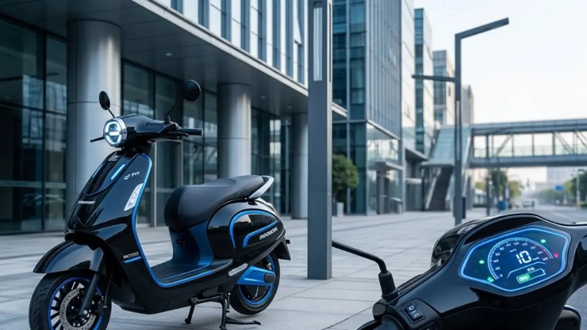 Motor listrik Indomobil QT Pro hadir dengan jarak tempuh 135 Km dan harga Rp18 jutaan. Ilustrasi Gemini AI