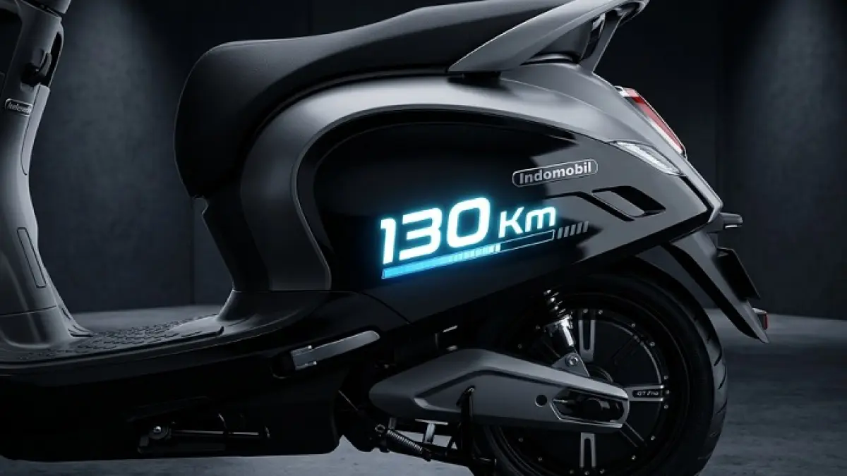 Motor listrik Indomobil QT Pro meluncur di IMX 2026, jarak tempuh 135 Km dan harga Rp18 jutaan. Ilustrasi Gemini AI
