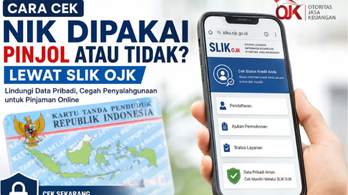 Waspada penyalahgunaan data pribadi! Kini cek NIK dipakai pinjol atau tidak bisa dilakukan dengan mudah lewat layanan SLIK OJK. Jangan sampai data Anda disalahgunakan oknum tak bertanggung jawab. (Kompas .com )