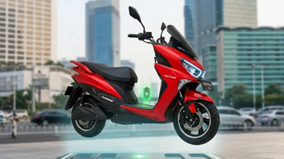 Cek review jujur Polytron Fox 500 setelah pemakaian 350 km. Bongkar kelebihan, kekurangan, dan simulasi biaya cas yang murah banget! (Ilustrasi Gemini AI)