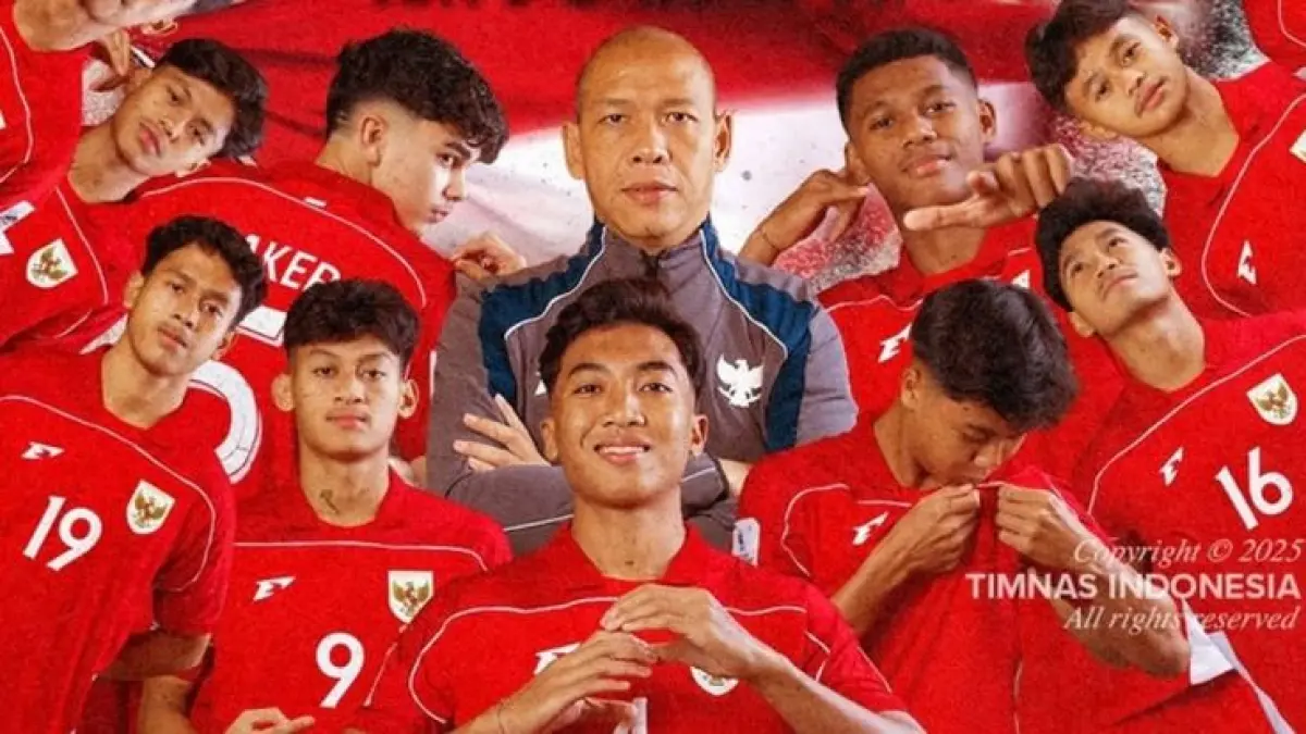 jadwal Piala Asia U-17 2026, Timnas Indonesia U-17, grup Piala Asia U-17, daftar pemain Indonesia U-17, drawing Piala Asia U-17 (Pinterest).