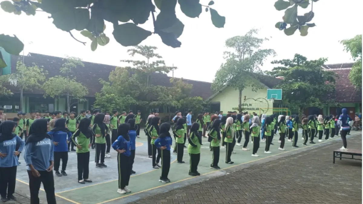 BUGAR: Kesehatan fisik jadi fondasi dukung keberhasilan belajar. (SMPN 5 TRENGGALEK)