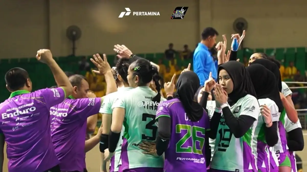 Jakarta Pertamina Enduro tampil kuat di Proliga dengan strategi matang dan pemain berkualitas yang siap bersaing. (SC YOUTUBE)