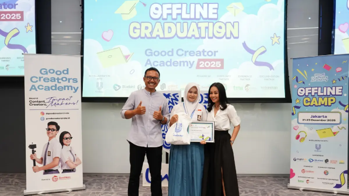 MAMPU BERSAING: Priska Wulan Ramadhani, masuk lima besar ajang Good Creators Academy. (SMKN 1 TRENGGALEK UNTUK RADAR TRENGGALEK)