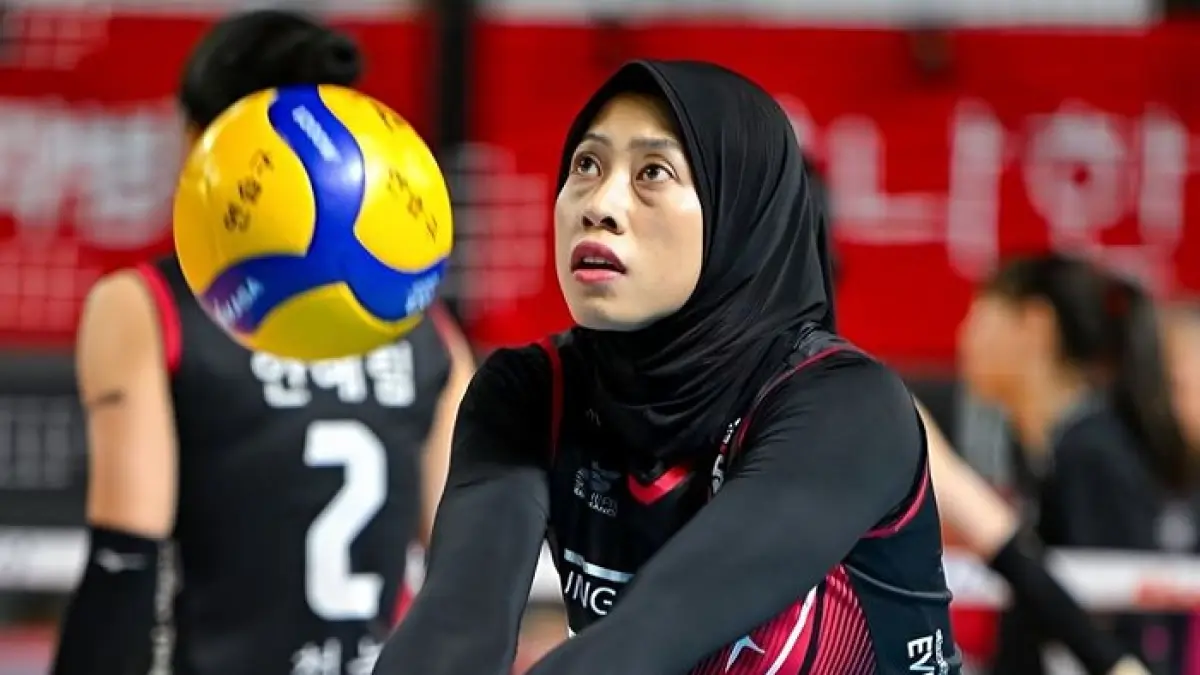 Megawati Hangestri tampil dominan di Liga Korea, cetak 33 poin dan dipuji pelatih AI Peppers. Bukti kualitasnya tak terbantahkan!(Gemini AI)