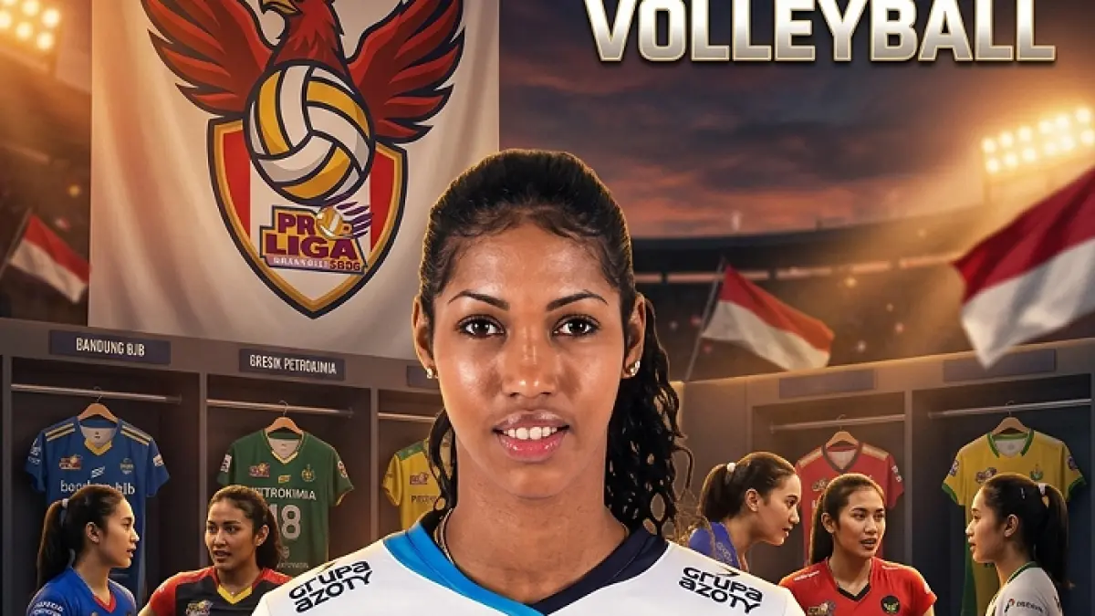 Wilma Salas Proliga terbaru tampil dominan dan konsisten, jadi kunci kemenangan tim dan sorotan utama liga voli Indonesia. (GEMINI AI)