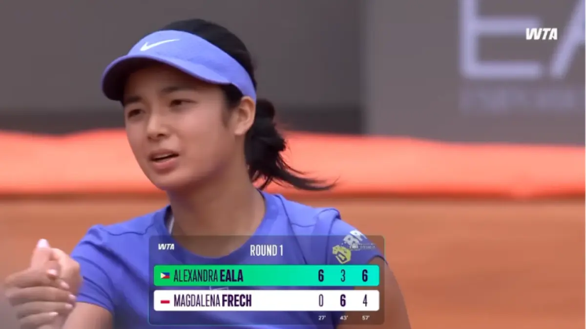 Alexandra Eala menang dramatis atas Magdalena Frech dan lolos ke putaran kedua! (YT. WTA)