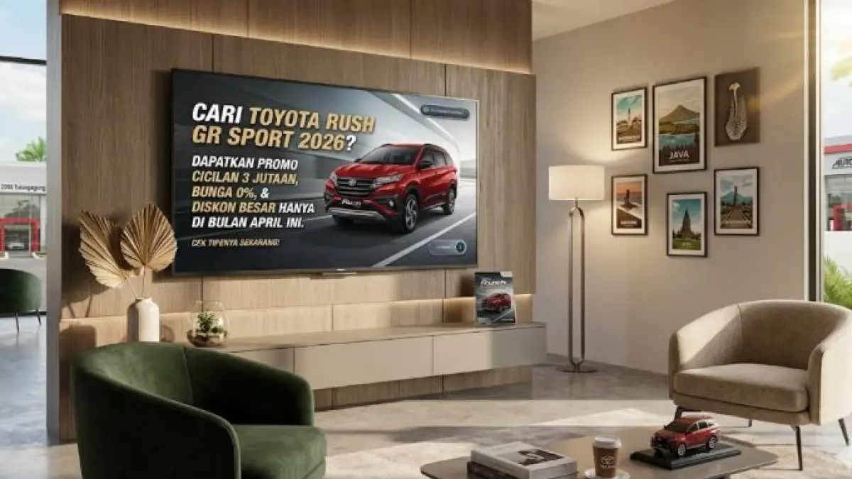 Cari Toyota Rush GR Sport 2026? Dapatkan promo cicilan 3 jutaan, bunga 0%, dan diskon besar hanya di bulan April ini. Cek tipenya sekarang!