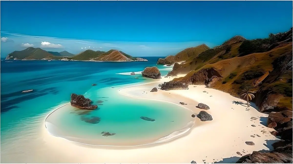 Jelajahi Pantai Selong Belanak, pantai paling eksotis di Lombok Tengah! Pasir putih luas, aman untuk berenang, dan spot surfing terbaik bagi pemula.(Pinterest)
