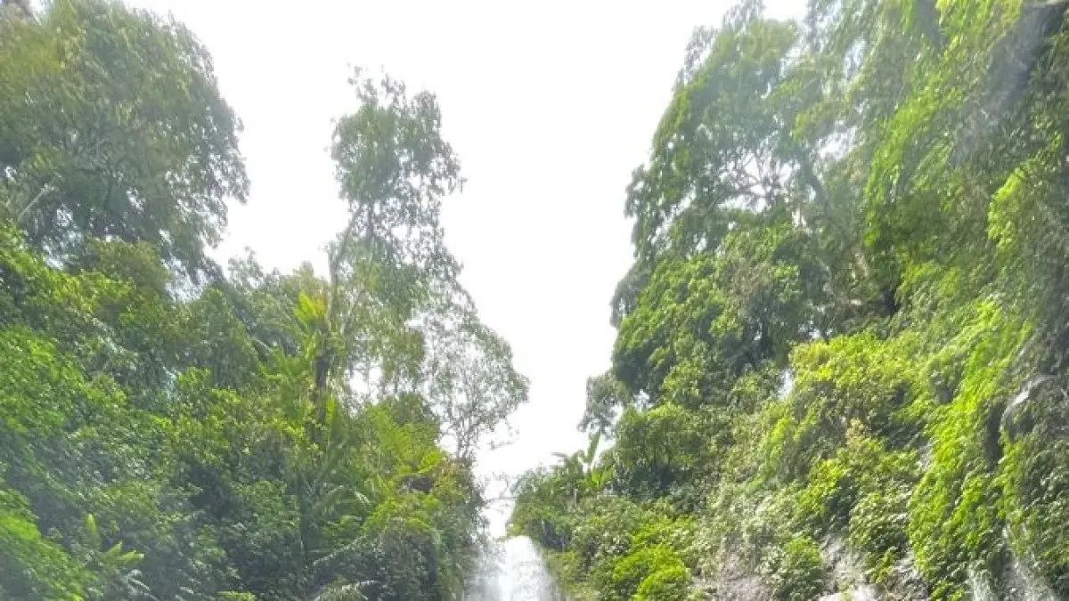 Temukan Hidden Gem Bali Barat! Air Terjun Belah Mantung di Tabanan tawarkan kesegaran alami dan akses motor langsung. Cocok untuk self-healing!(Pinterest)