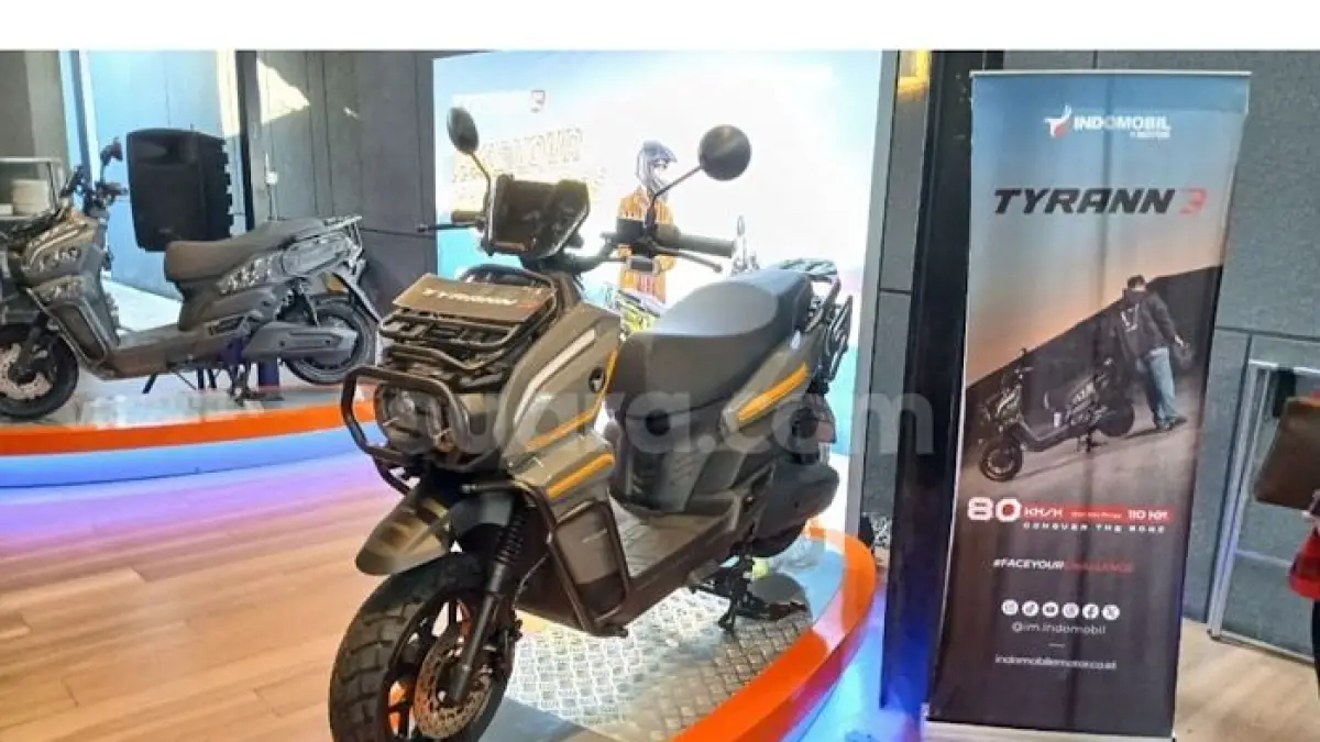 Motor listrik Indomobil E-Motor Tirano viral berkat desain adventure, fitur canggih, dan jarak tempuh hingga 110 km.(pinterest)