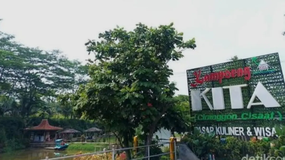 Wisata Kampung Kita Setu Bekasi viral lagi! HTM Rp15 ribu, ada sawah, waterpark, gazebo, villa hingga Jembatan Sultan.