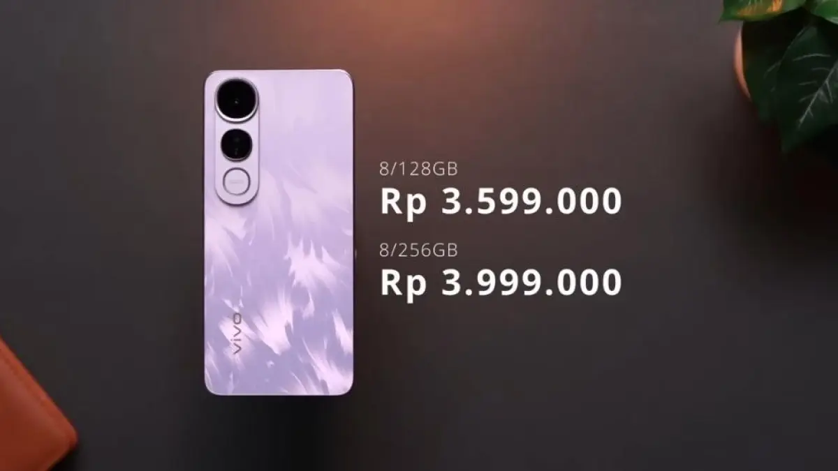 Vivo V50 Lite 4G dan 5G hadir dengan baterai 6500 mAh, kamera Sony IMX882, dan desain tipis di kelas mid-range.(screenshot youtube)