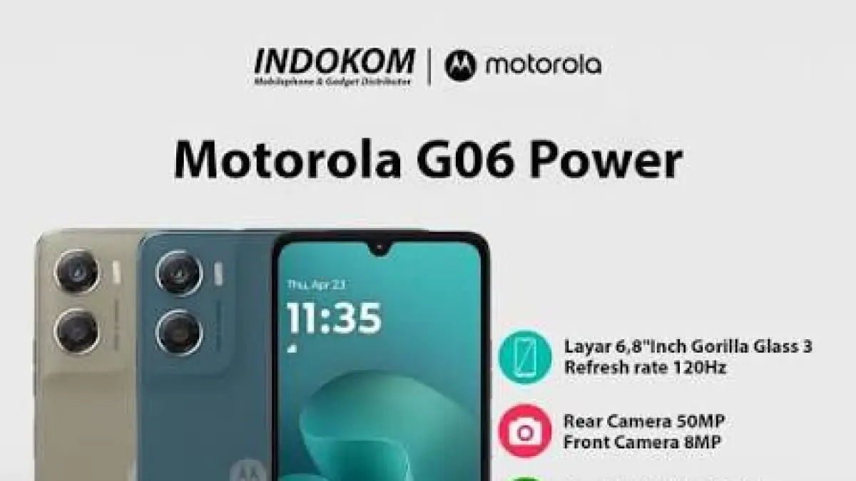 Motorola G06 Power Bikin Geger, HP Rp1,4 Jutaan Ini Punya Baterai 7000 mAh, Kamera AI dan Desain Premium (Google.com)
