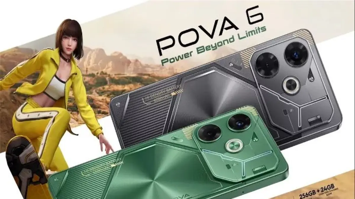 Review Tecno Pova 6: HP gaming 2 jutaan dengan baterai 6000 mAh, layar AMOLED 120Hz, dan desain futuristik. Cek spesifikasi lengkapnya di sini!(Pinterest)