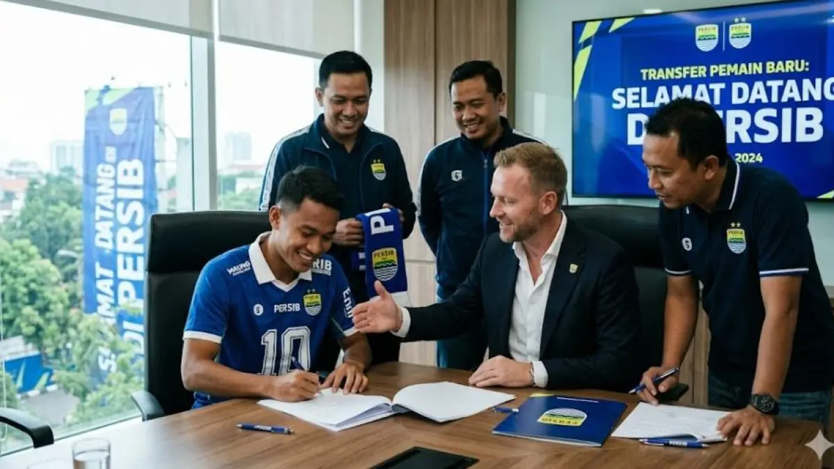 Bursa transfer BRI Super League 2026-2027 memanas, Persib incar Joey Pelupessy dan Persija bidik Manuel Hidalgo.
( Gemini AI )