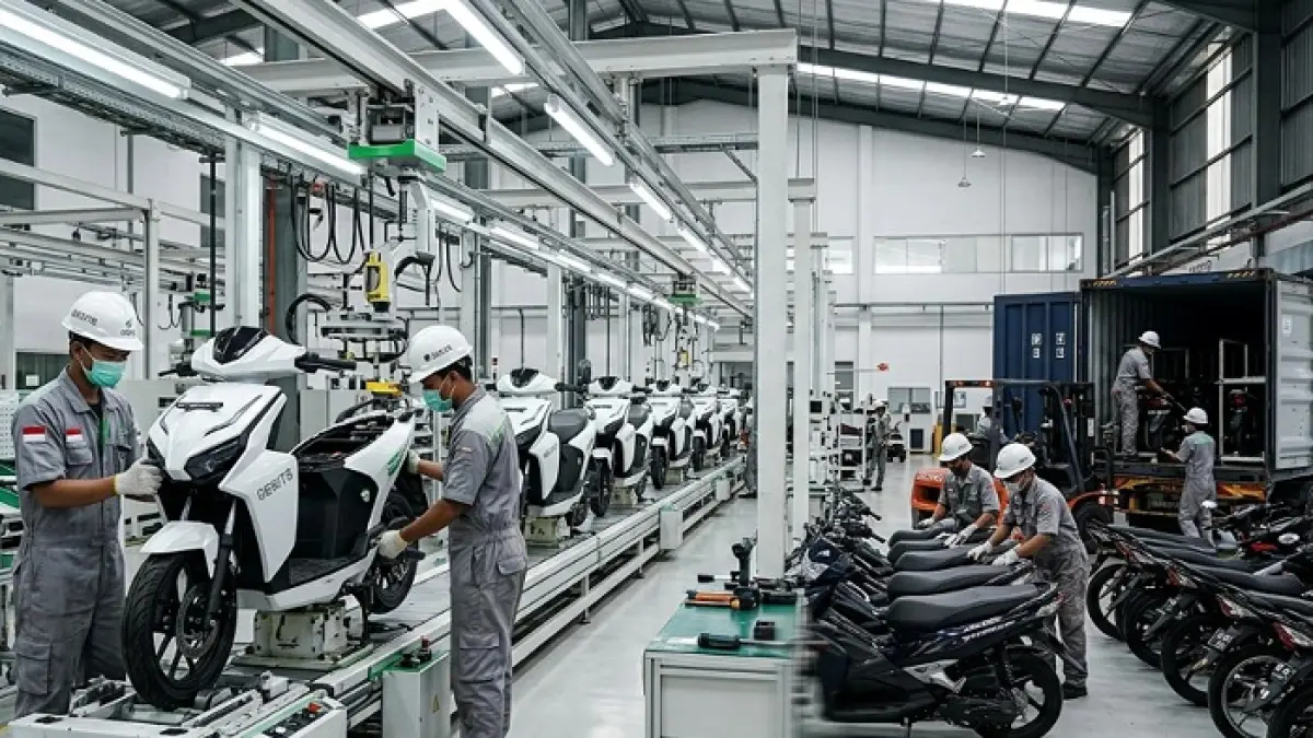 Motor listrik 2026 diprediksi tetap tumbuh meski subsidi dihentikan. Alfa optimistis demand pasar terus meningkat. (Ilustrasi Gemini AI)