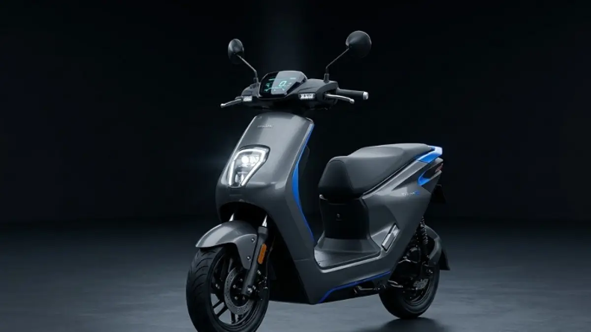 Motor listrik Tailing F5 resmi meluncur dengan jarak tempuh 100 km dan desain sporty futuristik. (Ilustrasi Gemini AI)