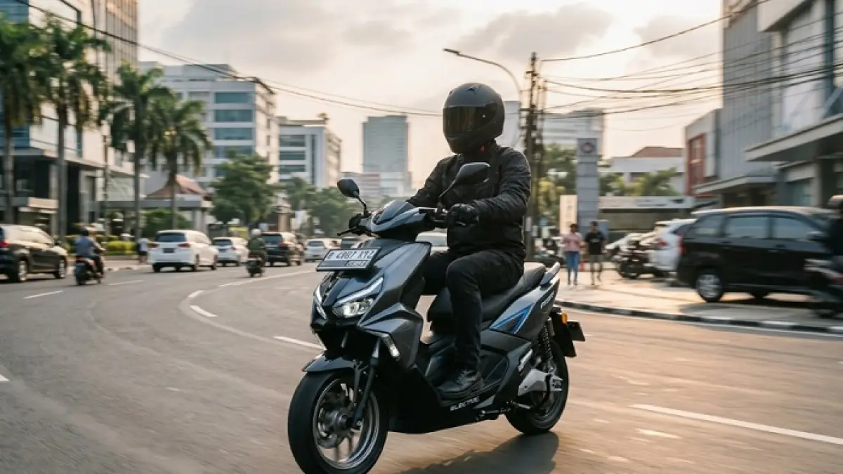 Review Polytron Fox 350 terbaru, motor listrik Rp15 jutaan dengan jarak tempuh 140 km. Layak beli? (Ilustrasi Gemini AI)