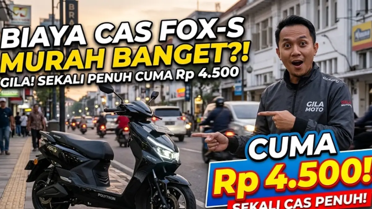 Touring Polytron Fox S ke Dieng diuji tanjakan ekstrem, kabut tebal, dan jalur curam. (Ilustrasi Gemini AI)