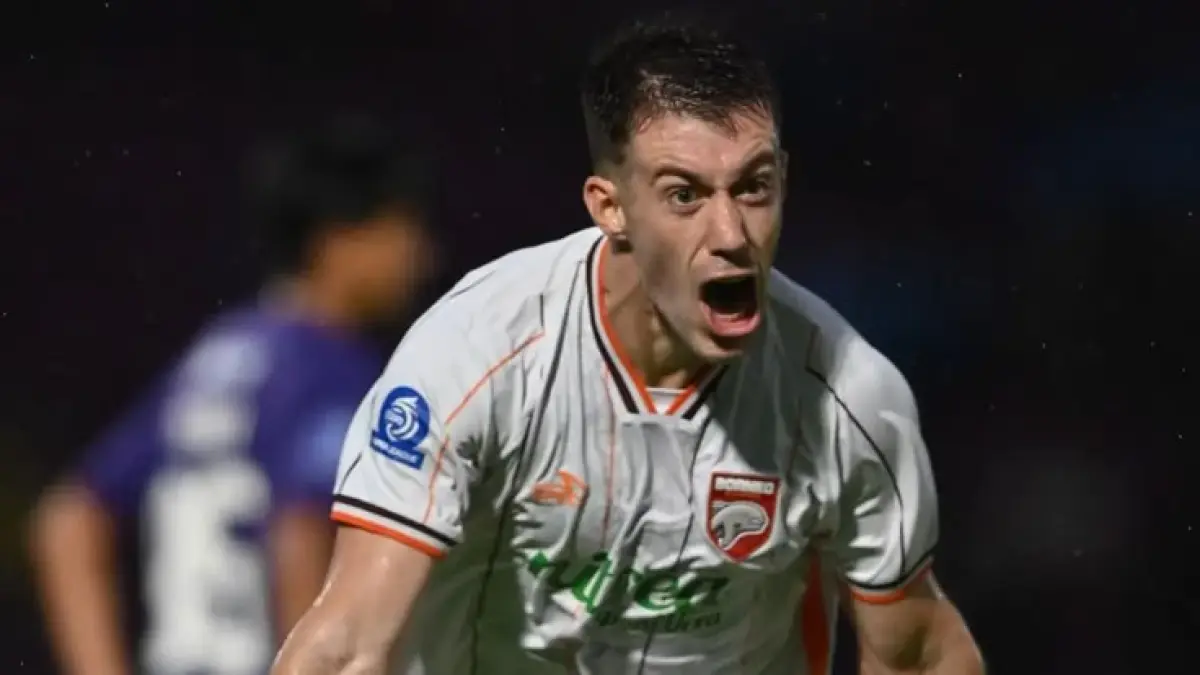 Mariano Peralta jadi bintang saat Borneo FC bangkit dramatis lewat penalti dan serangan cepat yang mematikan (Pinterest).
