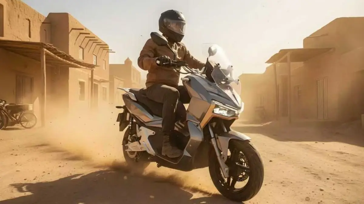 Review Polytron Fox 350 terbaru, motor listrik Rp15 jutaan dengan jarak tempuh 140 km.(Pinterest)