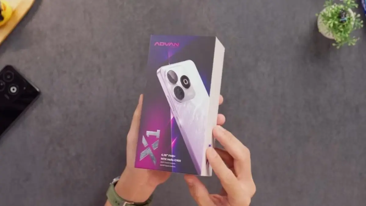 Advan X1 hadir dengan Helio G100, NFC, RAM 8 GB dan layar 120 Hz. HP Rp1,7 jutaan ini jadi sorotan netizen.(screenshot youtube)