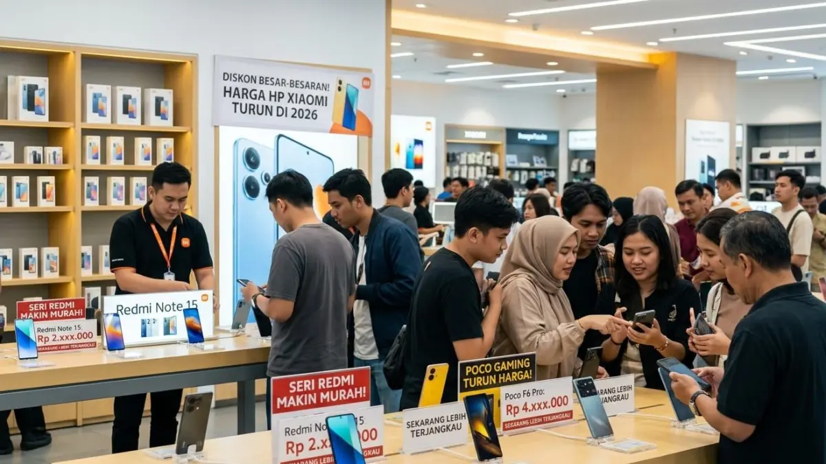 Harga HP Xiaomi turun 2026, seri Redmi dan Poco kini makin murah dengan spesifikasi tinggi dan performa gaming menarik.