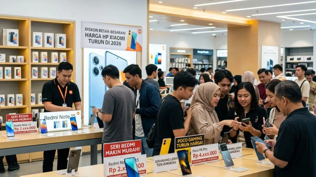 Harga HP Xiaomi turun tajam 2026, seri Redmi dan Poco kini makin murah dengan performa gaming dan baterai besar.

