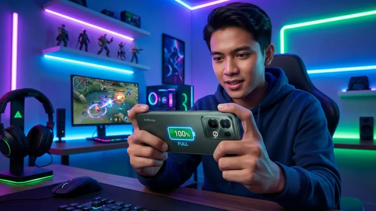 HP Infinix baterai besar makin populer 2026 karena awet dipakai gaming, streaming, dan aktivitas harian tanpa cepat lowbat.