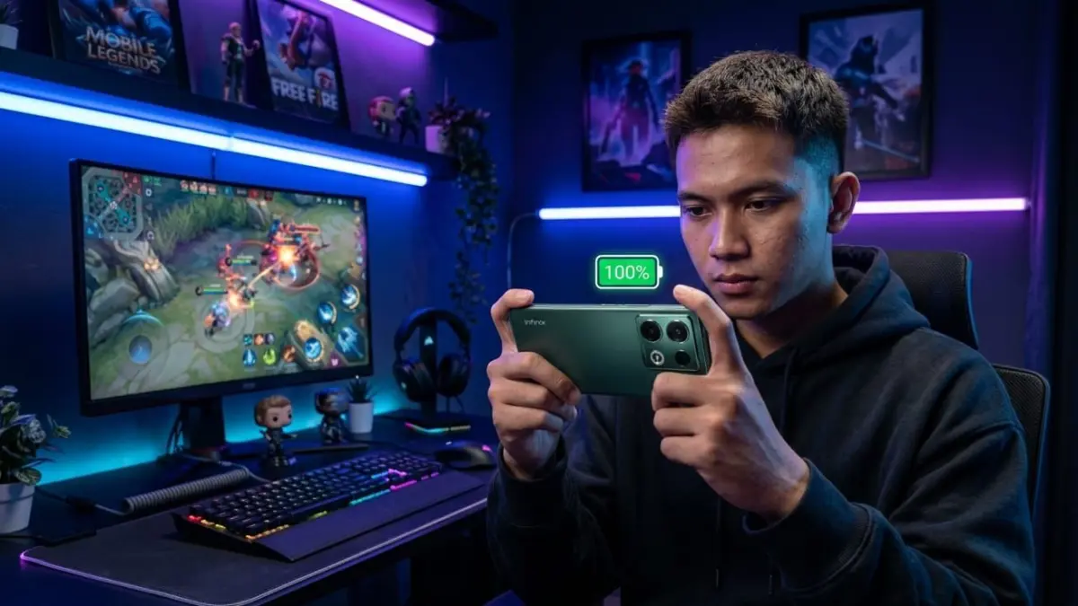 HP Infinix baterai besar viral di 2026 karena tahan lama dipakai gaming, streaming, dan aktivitas harian tanpa cepat habis.