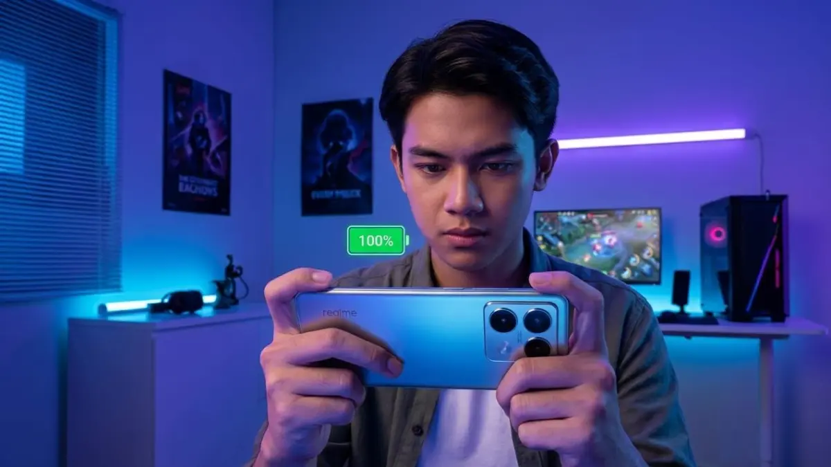 HP Realme baterai jumbo jadi favorit 2026 karena awet dipakai gaming, streaming, dan aktivitas harian tanpa cepat habis.