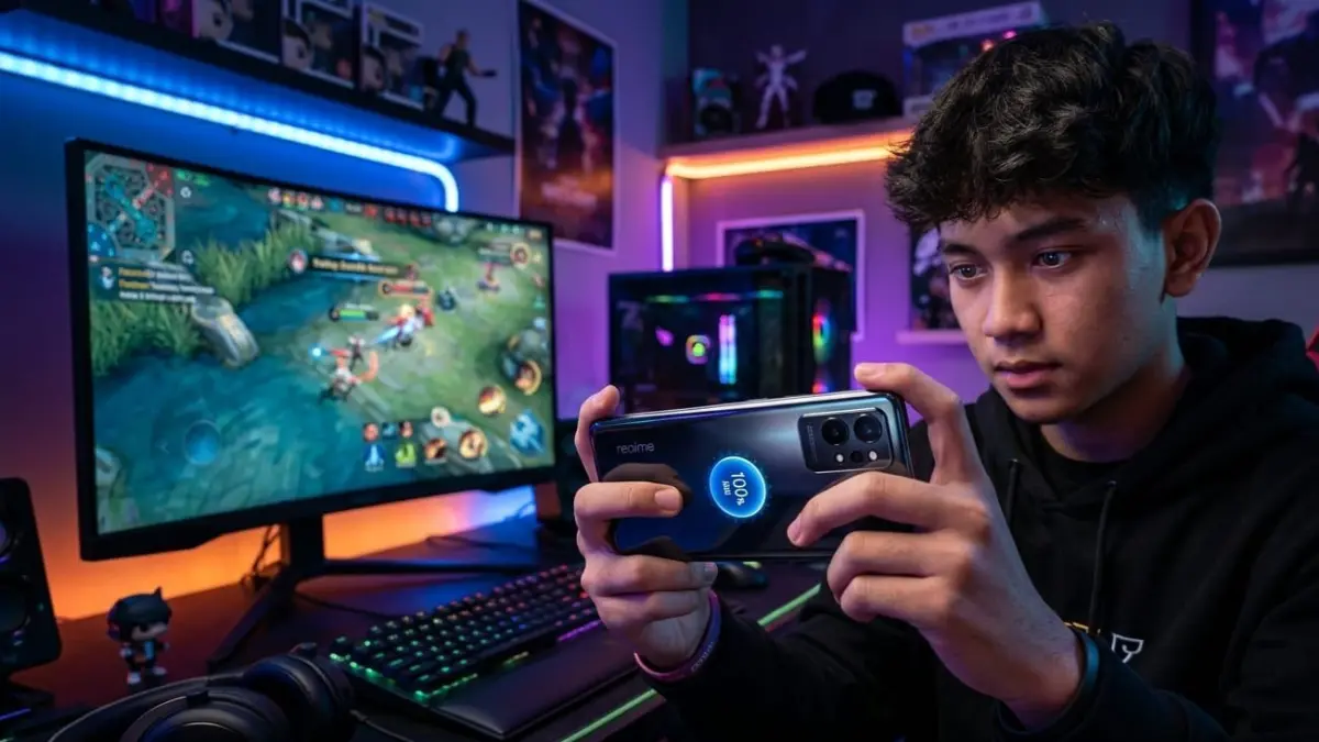 HP Realme baterai jumbo makin diminati 2026 karena tahan lama dipakai gaming, streaming, dan aktivitas digital harian.
