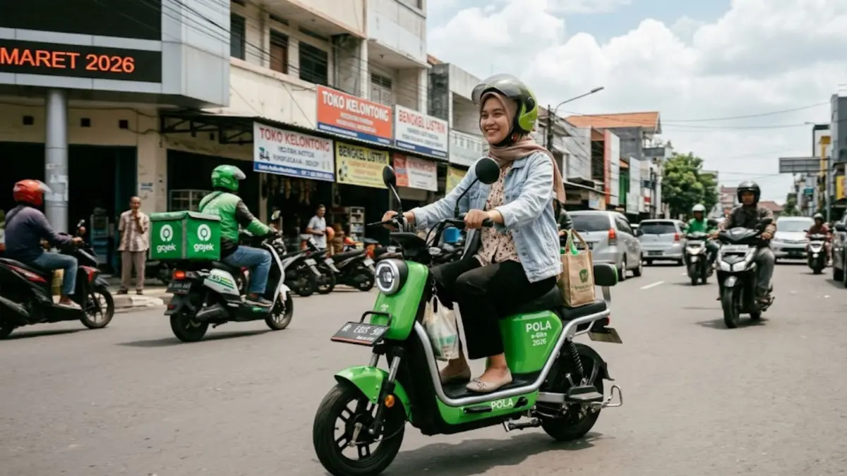 Motor listrik murah 2026 makin worth it dengan desain keren dan biaya operasional super hemat untuk harian. (GEMINI AI)