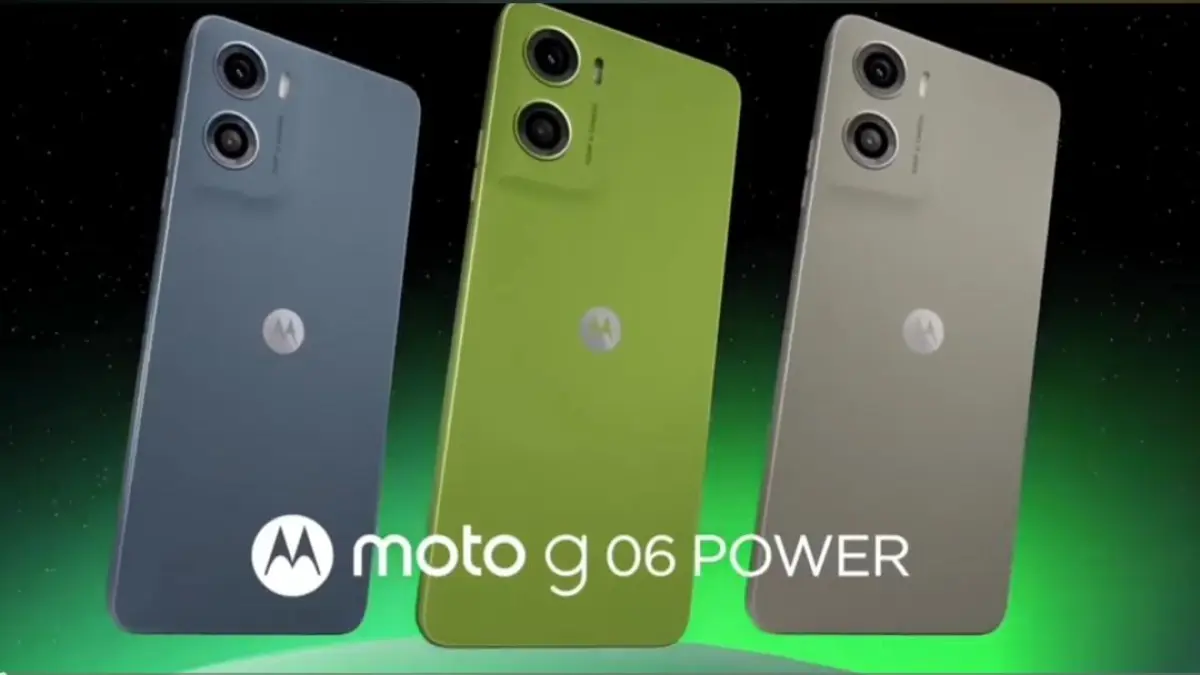 Motorola Moto G06 Power hadir dengan baterai 7000 mAh, layar 120 Hz, NFC, dan desain premium di harga Rp1 jutaan.(screenshot youtube)