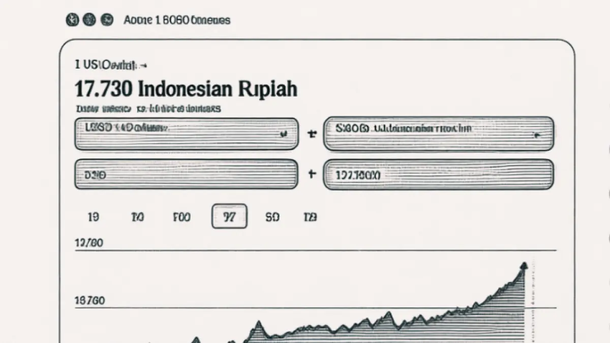 Rupiah makin tertekan! Nilai tukar tembus Rp17.700 per dolar AS di tengah gejolak global dan harga minyak dunia. (GOOGLE)
