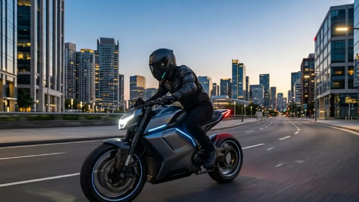 Harga Polytron Fox Air mulai Rp16 jutaan dengan fitur modern, kecepatan 90 km/jam dan jarak tempuh 130 km. (Ilustrasi Gemini AI)