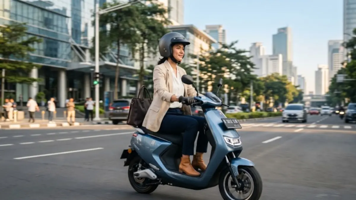 Polytron Fox 350 hadir dengan fitur modern, irit listrik, dan lebih nyaman dibanding Fox Air. (Ilustrasi Gemini AI)